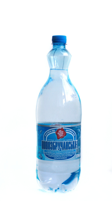 Вода мінеральна НОВОЗБРУЧАНСЬКА-1, сильногазована, 1,5 л.